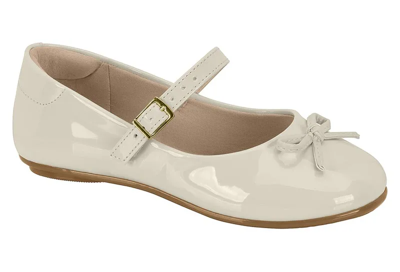 SAPATILHA INFANTIL MOLEKINHA VERNIZ BRANCO