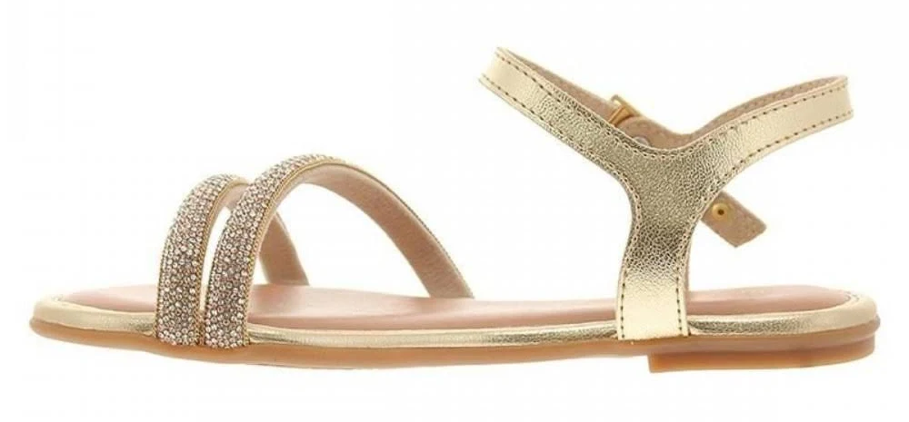 SANDALIA INFANTIL MOLEKINHA TIRA DOURADA - Imagem 2