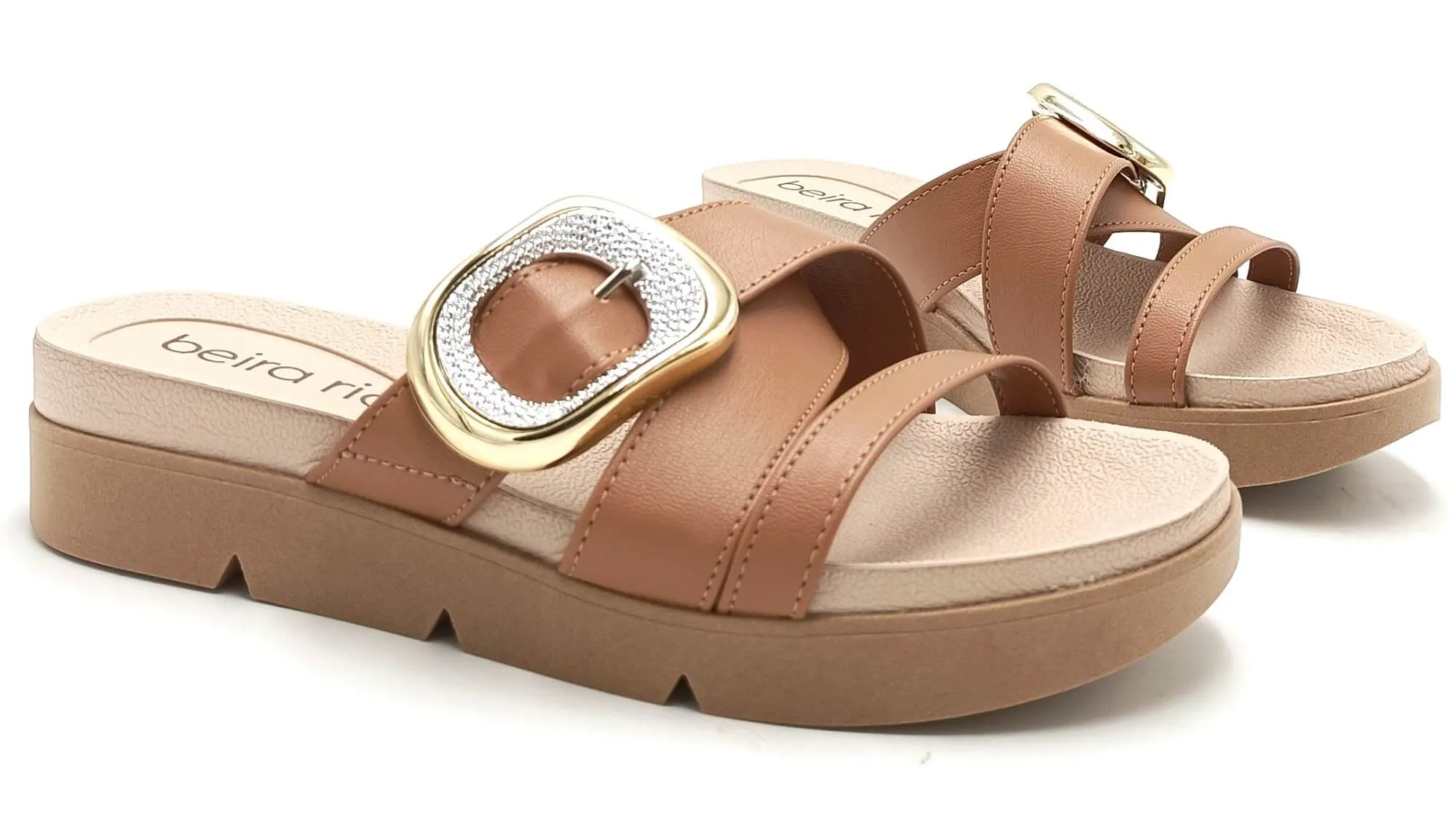 TAMANCO FEMININO BEIRA RIO NAPA CAMEL - Imagem 3